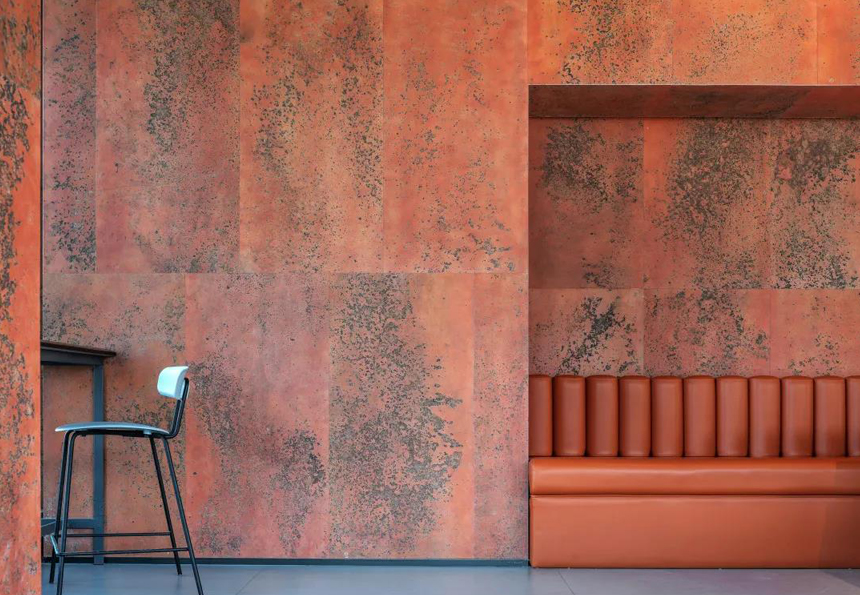 Concreate and century old brand,Modern materials and historical context metaphor Concreate and century old brand,Modern materials and historical context metaphor