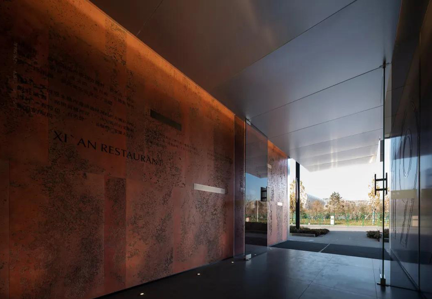 Concreate and century old brand,Modern materials and historical context metaphor Concreate and century old brand,Modern materials and historical context metaphor