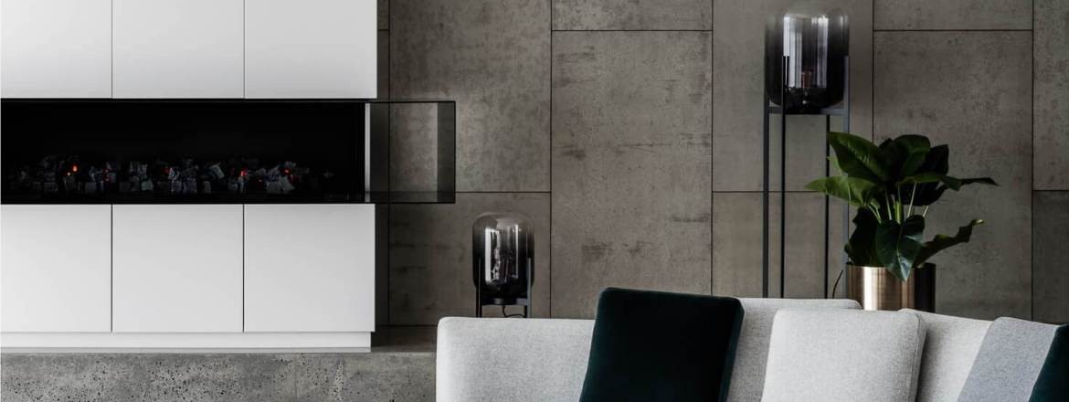 Give your walls the Concreate effect for urban infused feature wall design